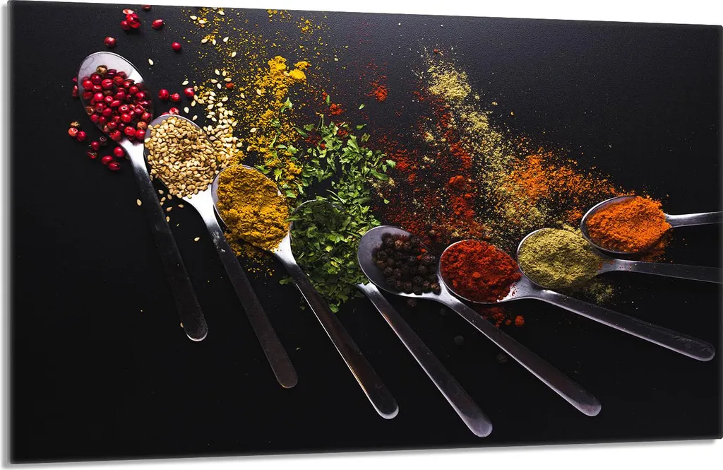 Tagliere Gigante in Vetro 80x52 | Piastra Protezione Spezie Colorate