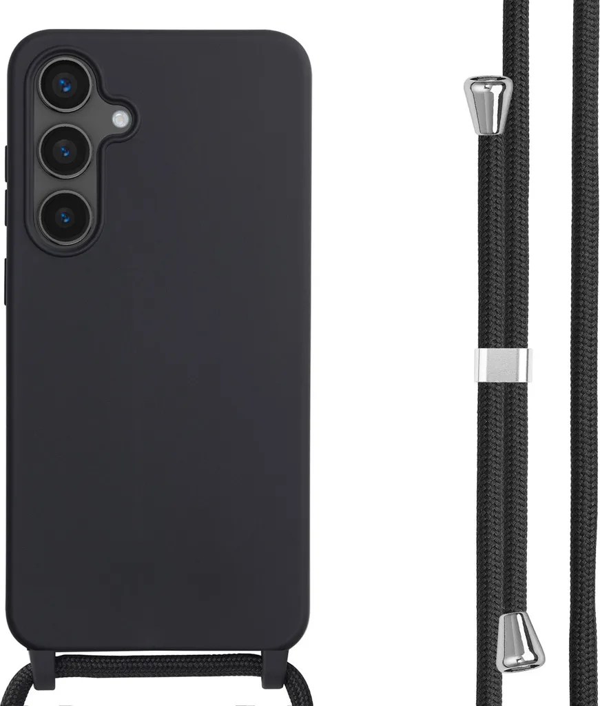 Cover Sicura Samsung S24 FE iMoshion con Laccetto - Protezione Nero