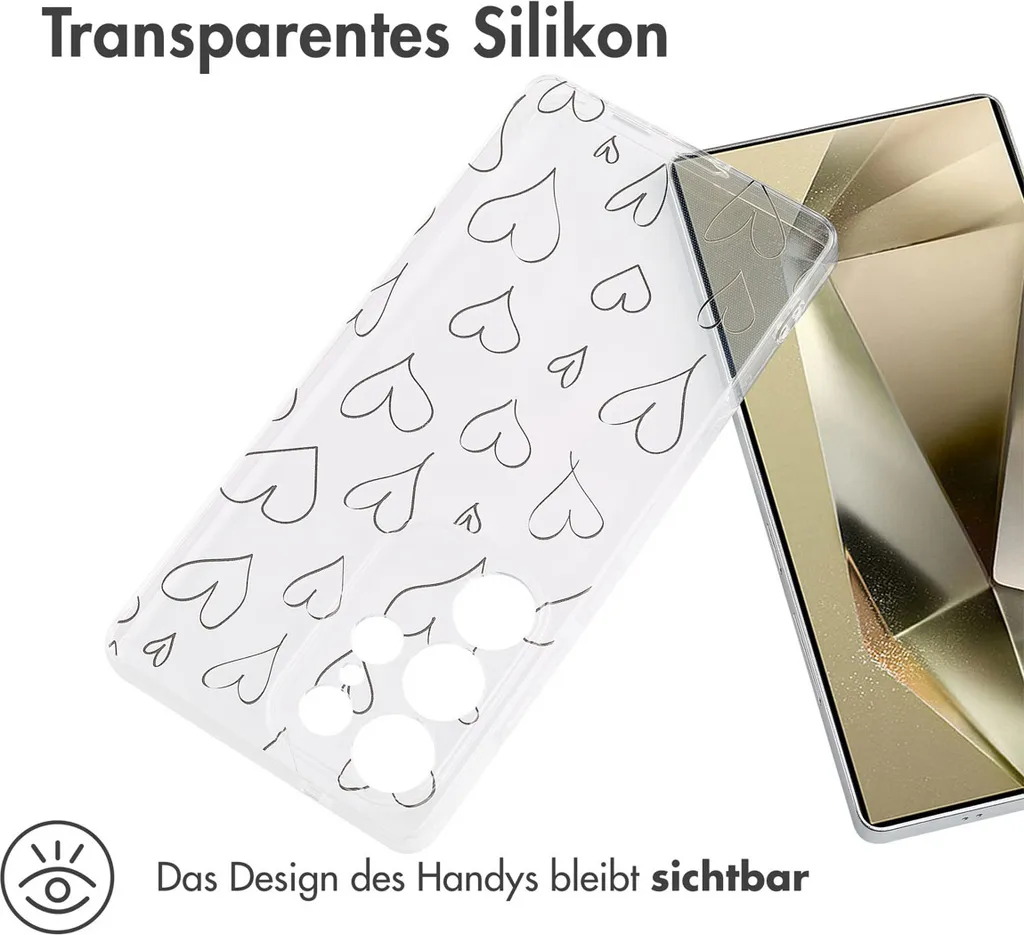 Custodia di design imoshion per Samsung Galaxy S25 Ultra - Hearts - 2