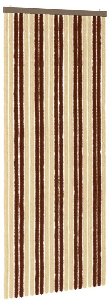Insektenschutzvorhang in Braun- und Beigetönen, 90 x 220 cm