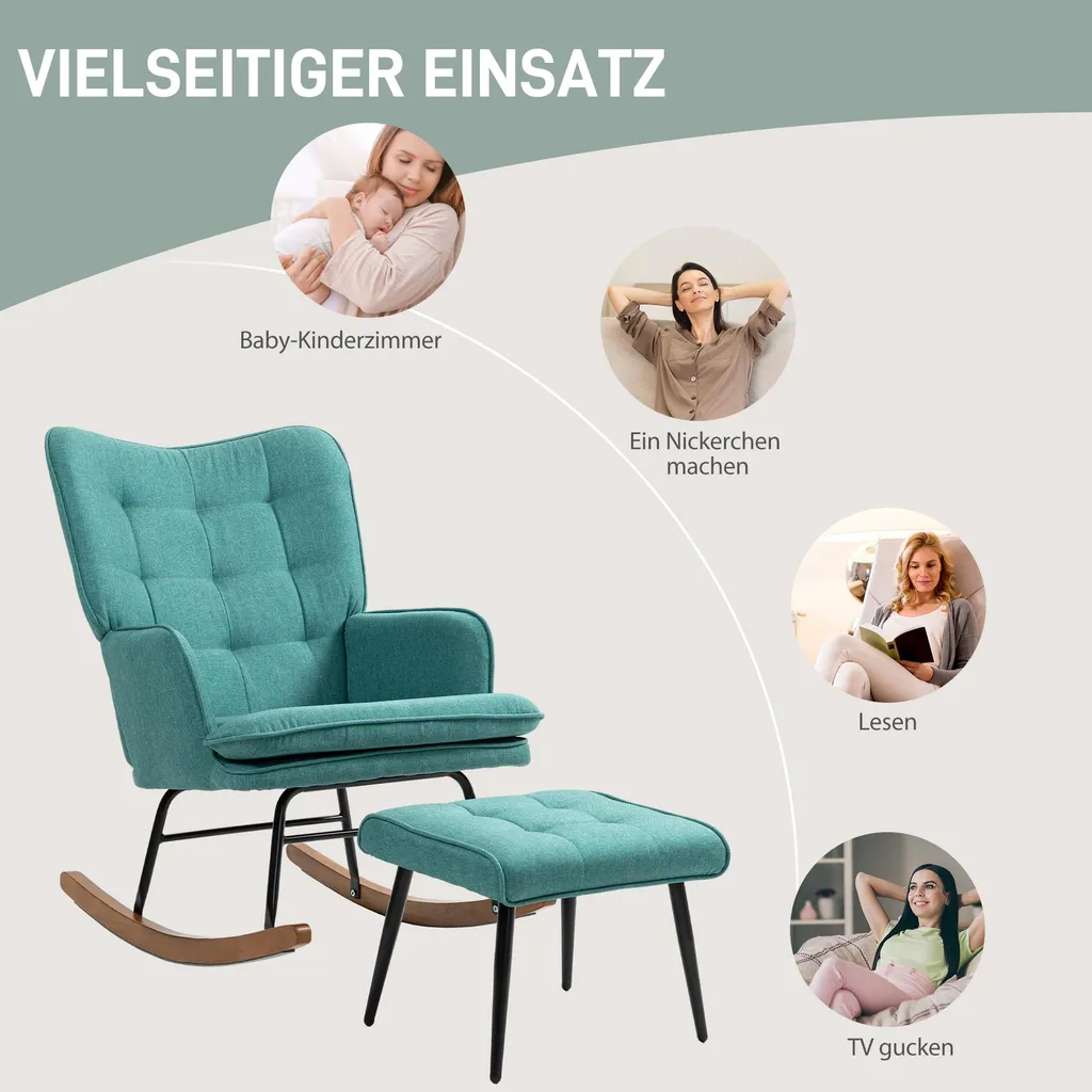 Fauteuil de relaxation à bascule ergonomique pour soulager le mal de dos