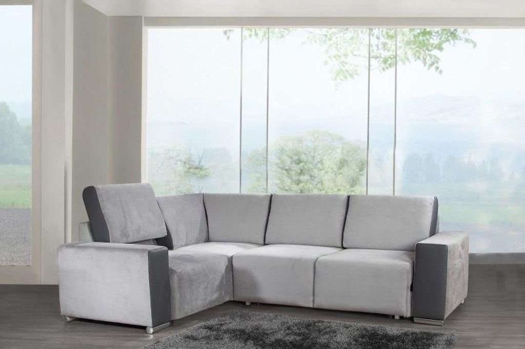 Design Ecksofa Sofa Couch Polster Sitz Eck Sofas Couchen Bettfunktion Schlafsofa