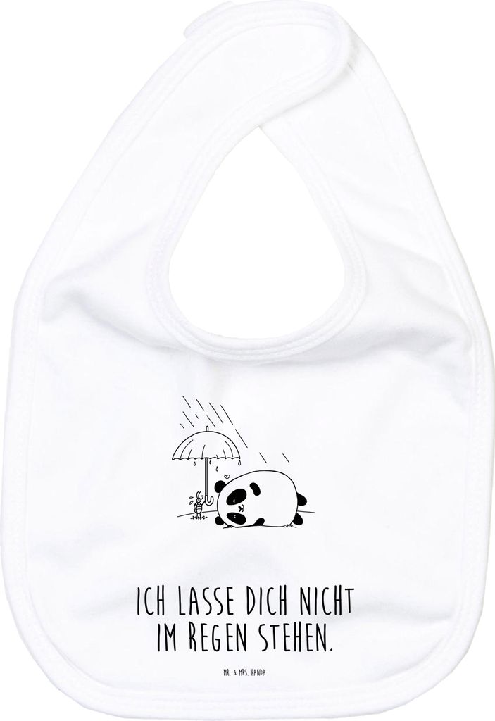 Mr. & Mrs. Panda Lätzchen Panda Freundschaft - Weiß - Geschenk, Babylätzchen, Kinderlätzchen, Für Babys, Sabberlätzchen, Schlabberlatz