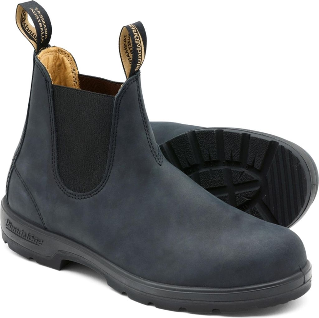 Blundstone Blundstone 587 Pelle nera rustica (Serie 550) Immagine del prodotto 
