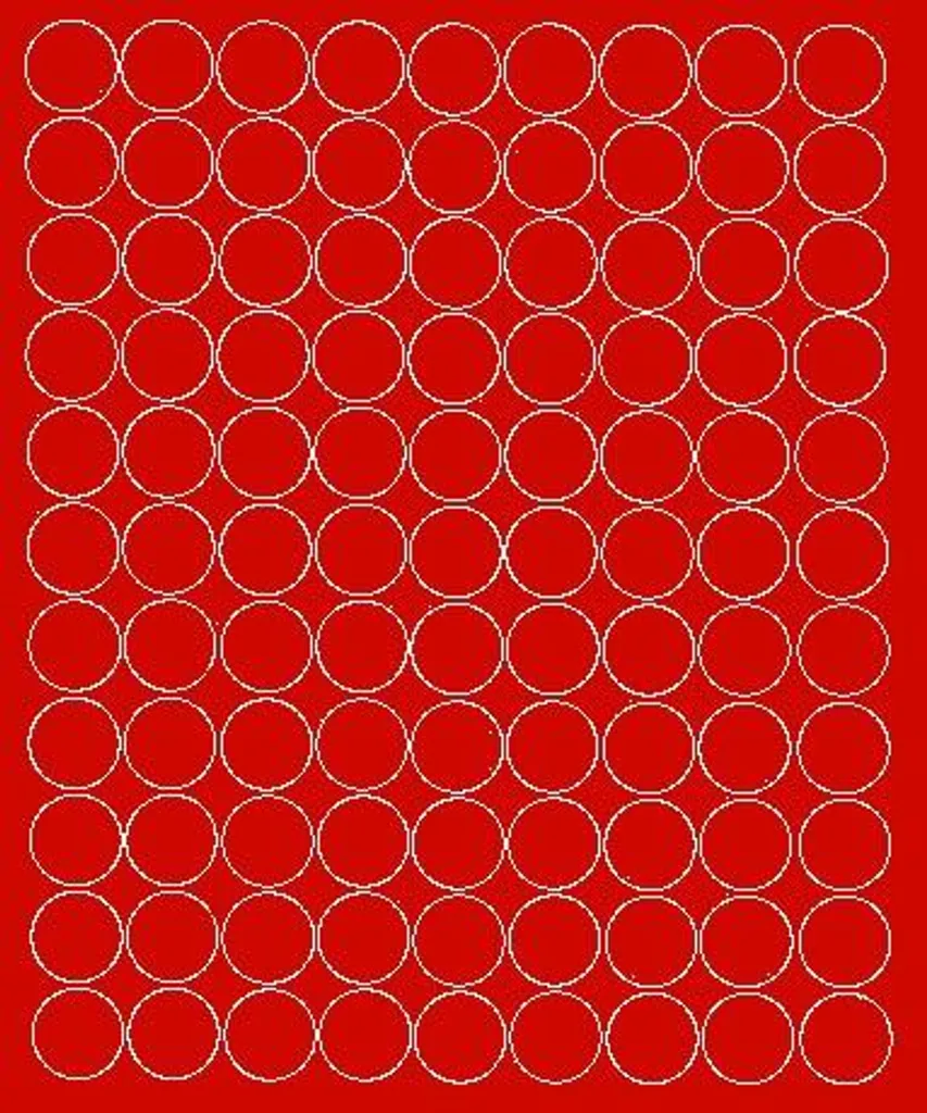 Bollini Adesivi Rosso Opaco 4cm - 99 Sticker Minimal per Brand Design
