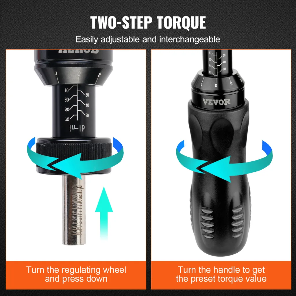 Clé Dynamométrique à Tournevis 1/4 Pouce VEVOR pour Mécanique de Précision - 5