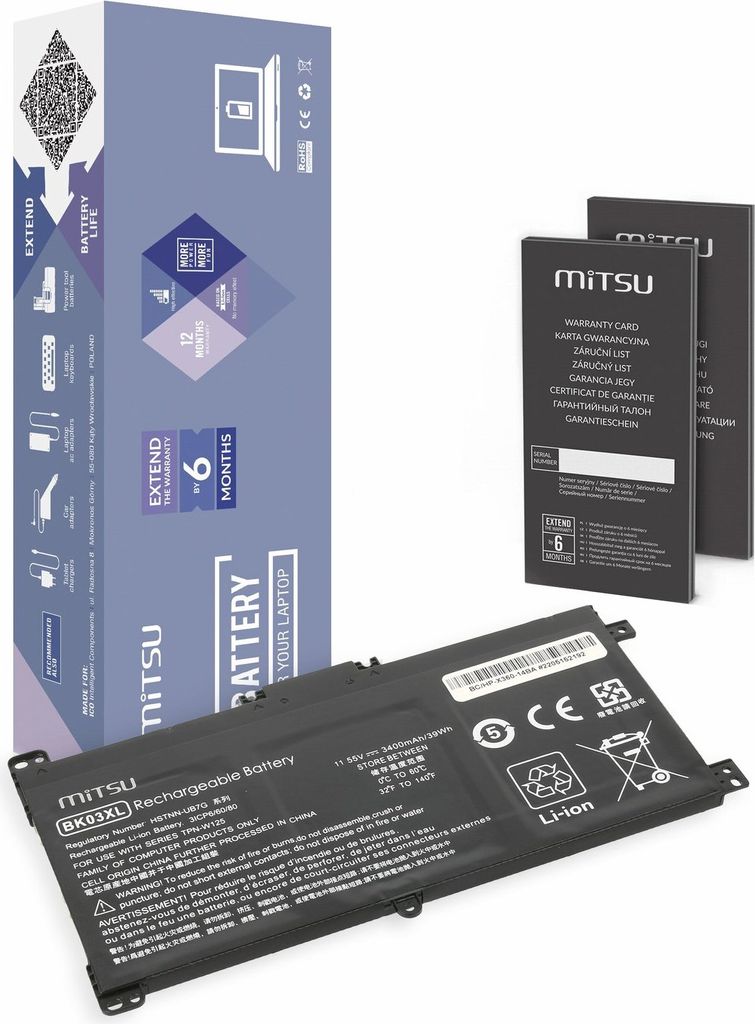 BK03XL Batéria pre HP Pavilion x360 14-BA Obrázok produktu 