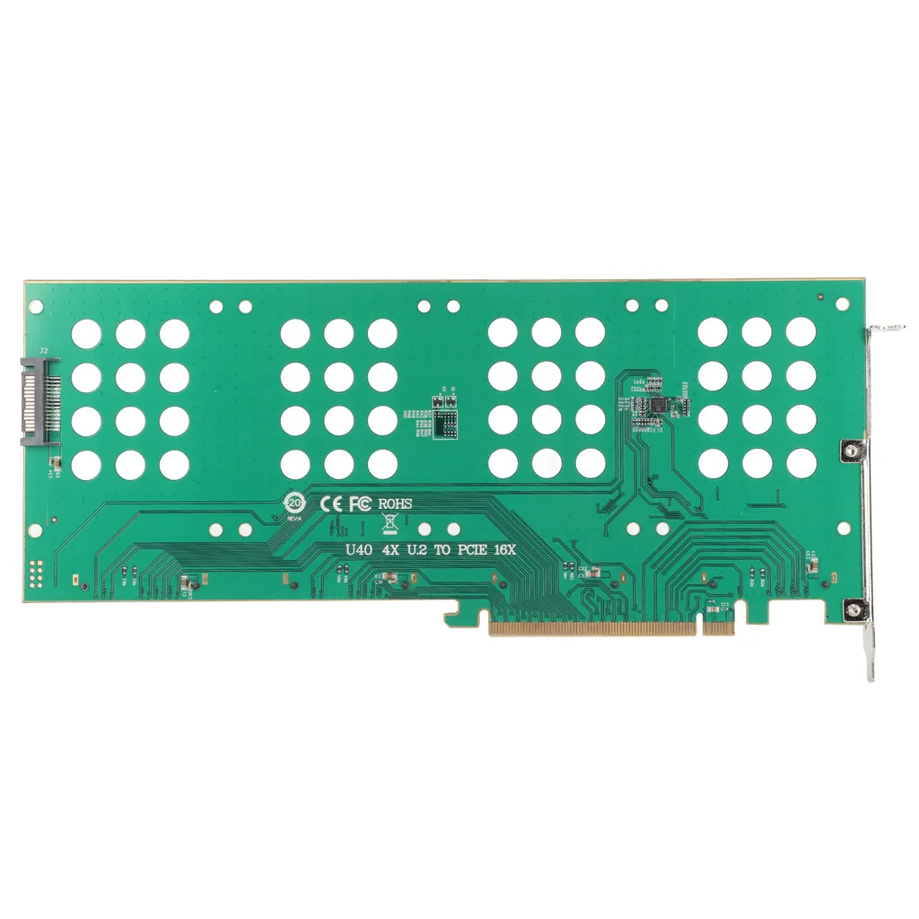 Carte Riser M.2 NVMe vers PCIe x16 pour Configuration RAID Disk Array