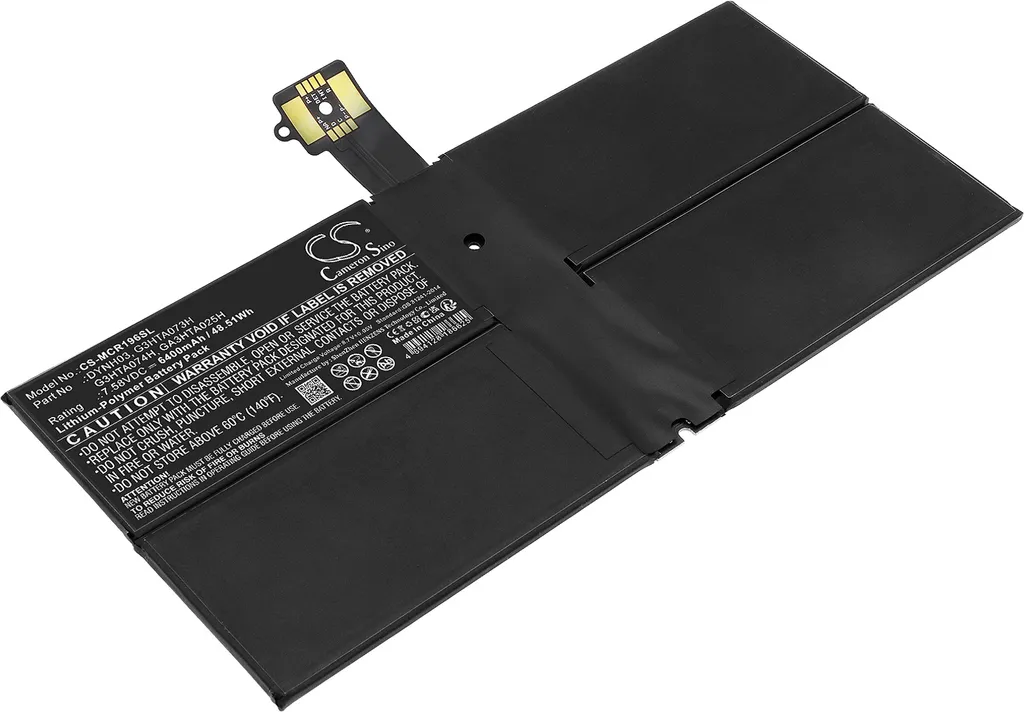 TECHTEK Batteria compatibile con [Microsoft] Surface Pro 7 1960, Surface Pro 7 Plus 1961 sostituisce DYNH03, per G3HTA073H, per G3HTA074H, per GA3HTA - 1