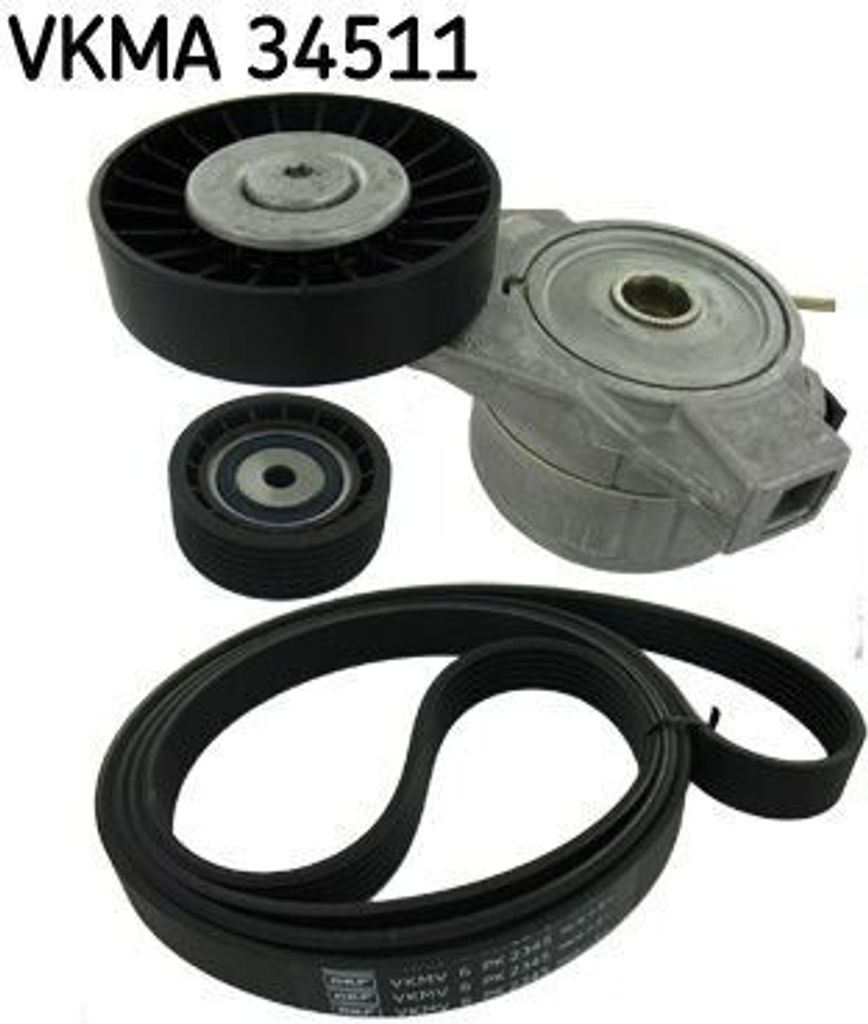 SKF VKMA 34511 Keilrippenriemensatz für SAAB 9-3 Cabriolet Produktbild 