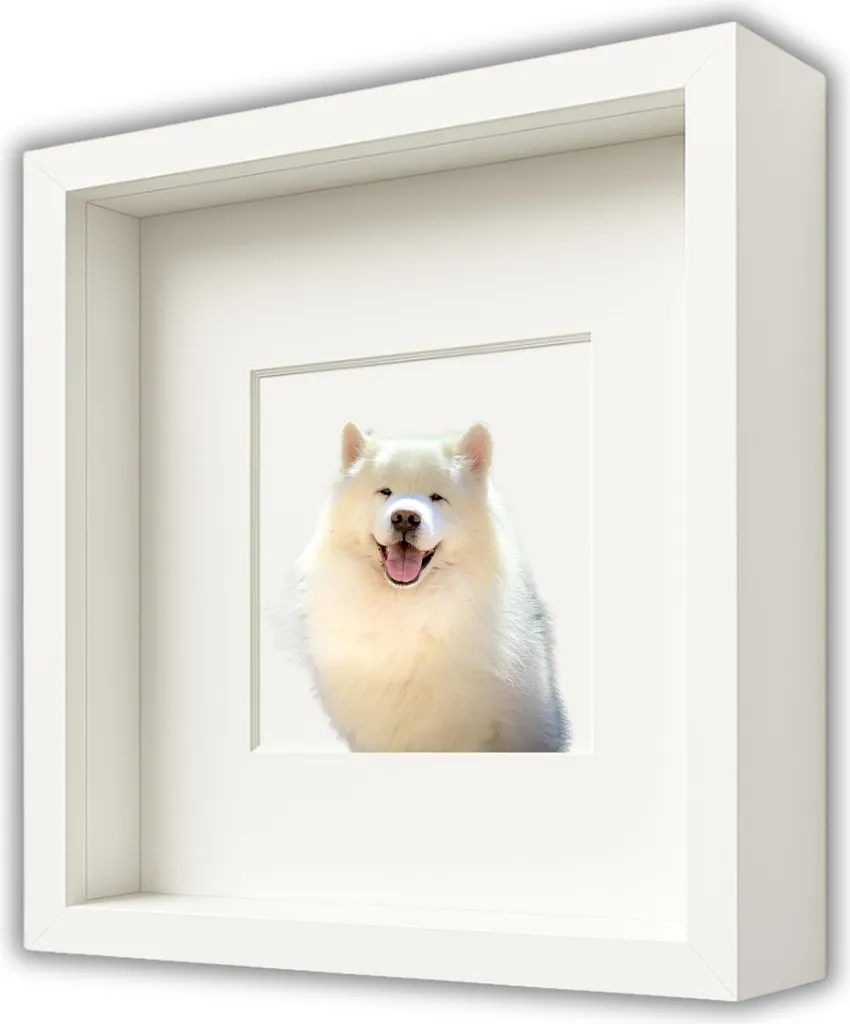 Cadre Profond 3D 30x30 cm Blanc pour Créations en Mousse et Photos