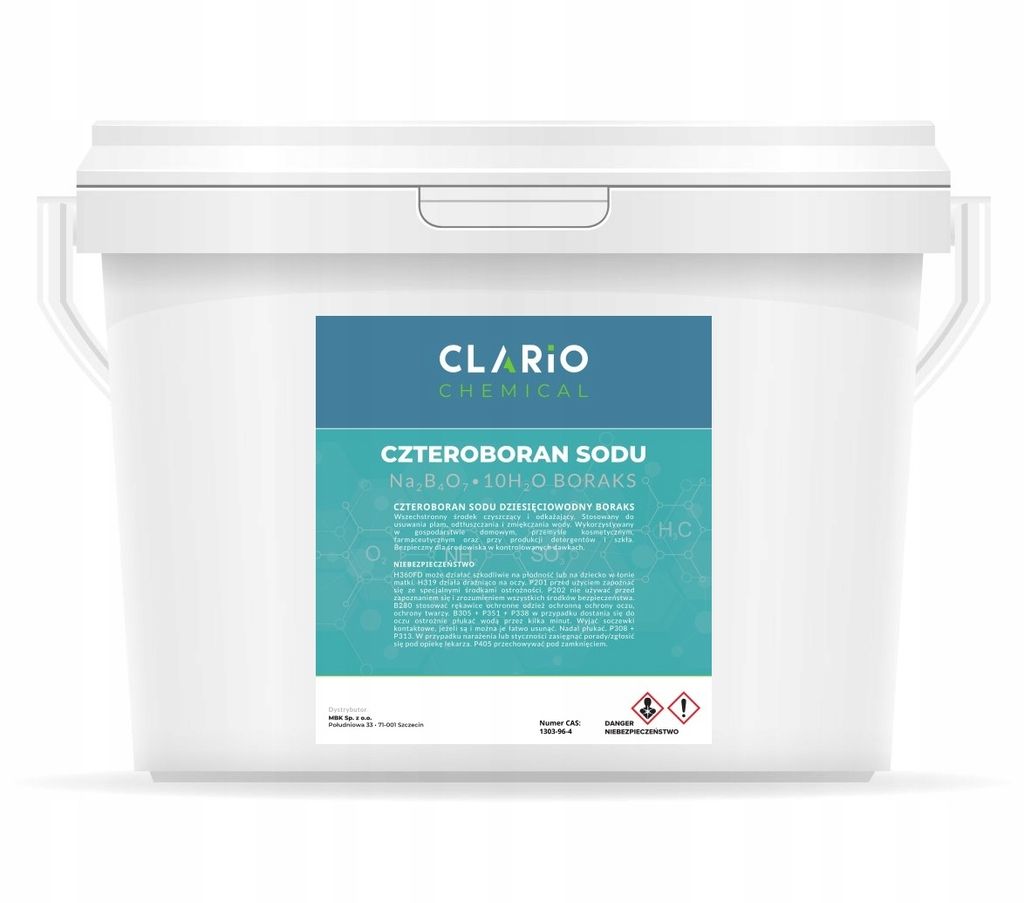 Boraks Czteroboran sodu super jakość Clario Chemical pranie Zdjęcie produktu 