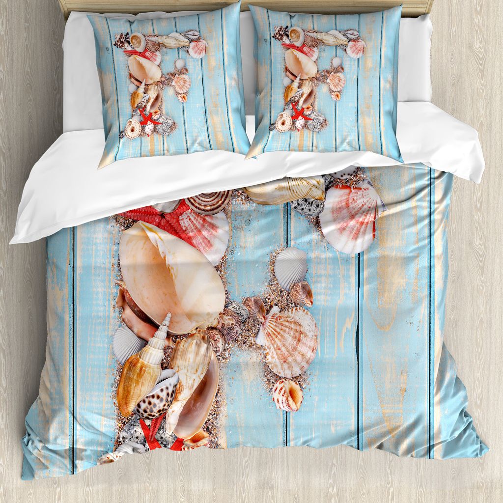 ABAKUHAUS Buchstabe F Bettbezug, al Weiche farbige, Milbensicher Allergiker geeignet mit Kissenbezügen, 155 cm x 220 cm - 80 x 80 cm, Dunkle Coral...