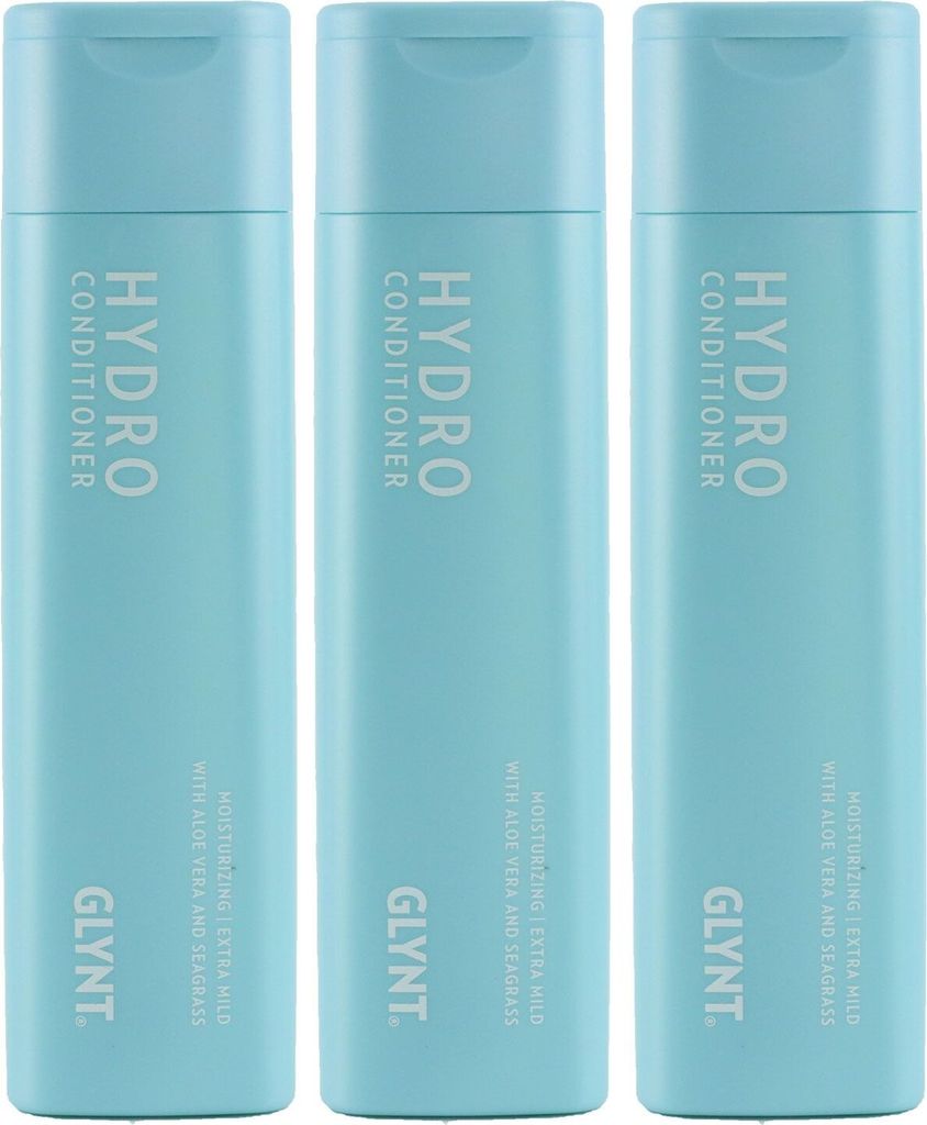 Glynt Hydro 3 x 200 ml Conditioner für trockenes Haar Set Produktbild 
