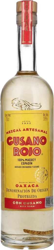 Gusano Rojo Mezcal 38% Vol. 0,7l