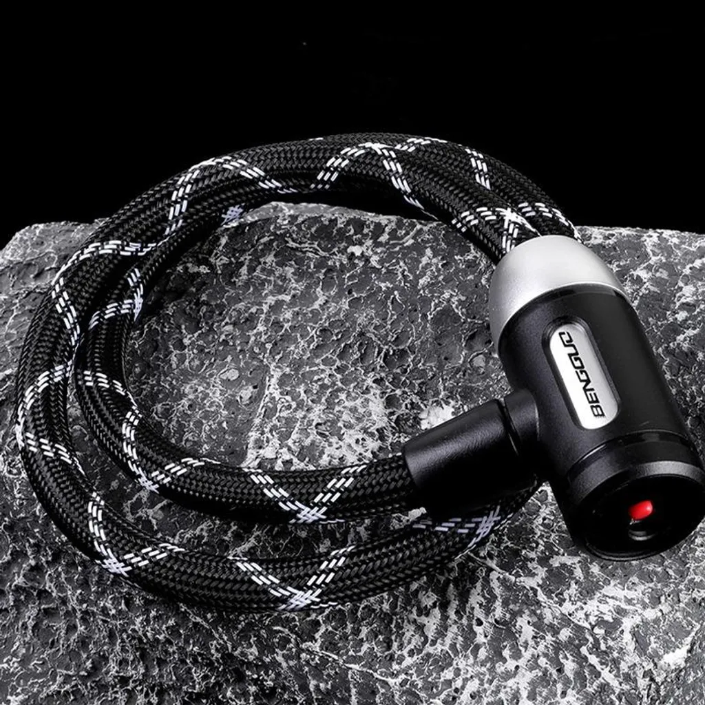 INF Lucchetto Bici Antifurto - Acciaio e Nylon per MTB e Strada - 4