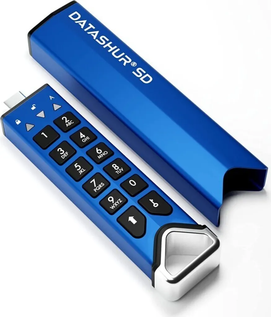 iStorage datAshur SD Chiffrement AES-XTS 256-bit et Protection IP68