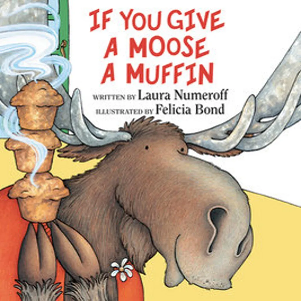 Livre Illustré If You Give a Moose a Muffin - Édition Papier Haute Qualité