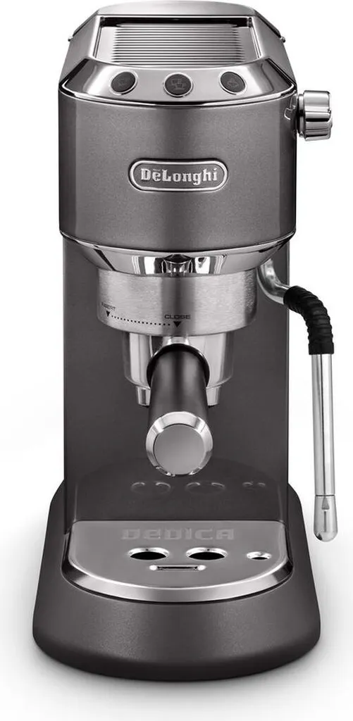 DeLonghi EC885.GY Dedica Arte Machine Expresso Manuelle en Gris Métal