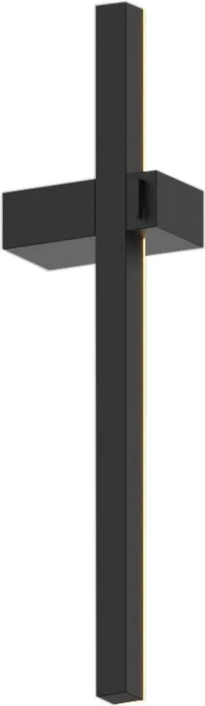 Luminaire mural design noir 30cm LED chaude pour éclairage d'intérieur