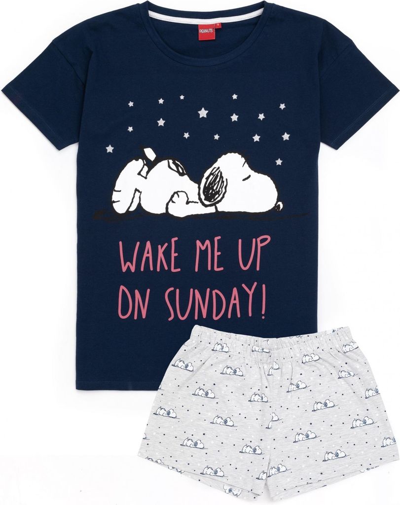 Snoopy - dámské pyžamo s kraťasy NS6612 (M) (námořnická Obrázek produktu 