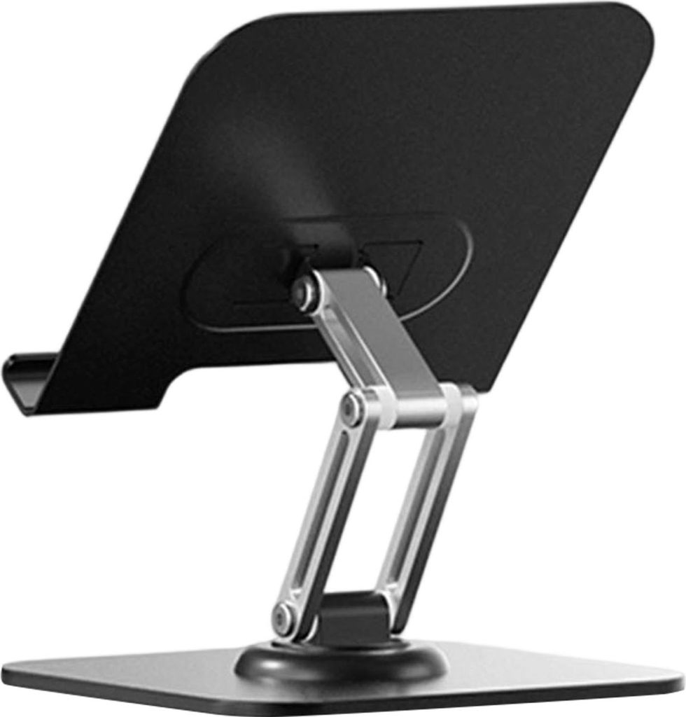 Faltbarer Tablet-Ständer, um 360 Grad drehbar, verstellbarer Tischhalter für Smartphone und Tablet, Aluminiumlegierung, für zu Hause und die Kü...