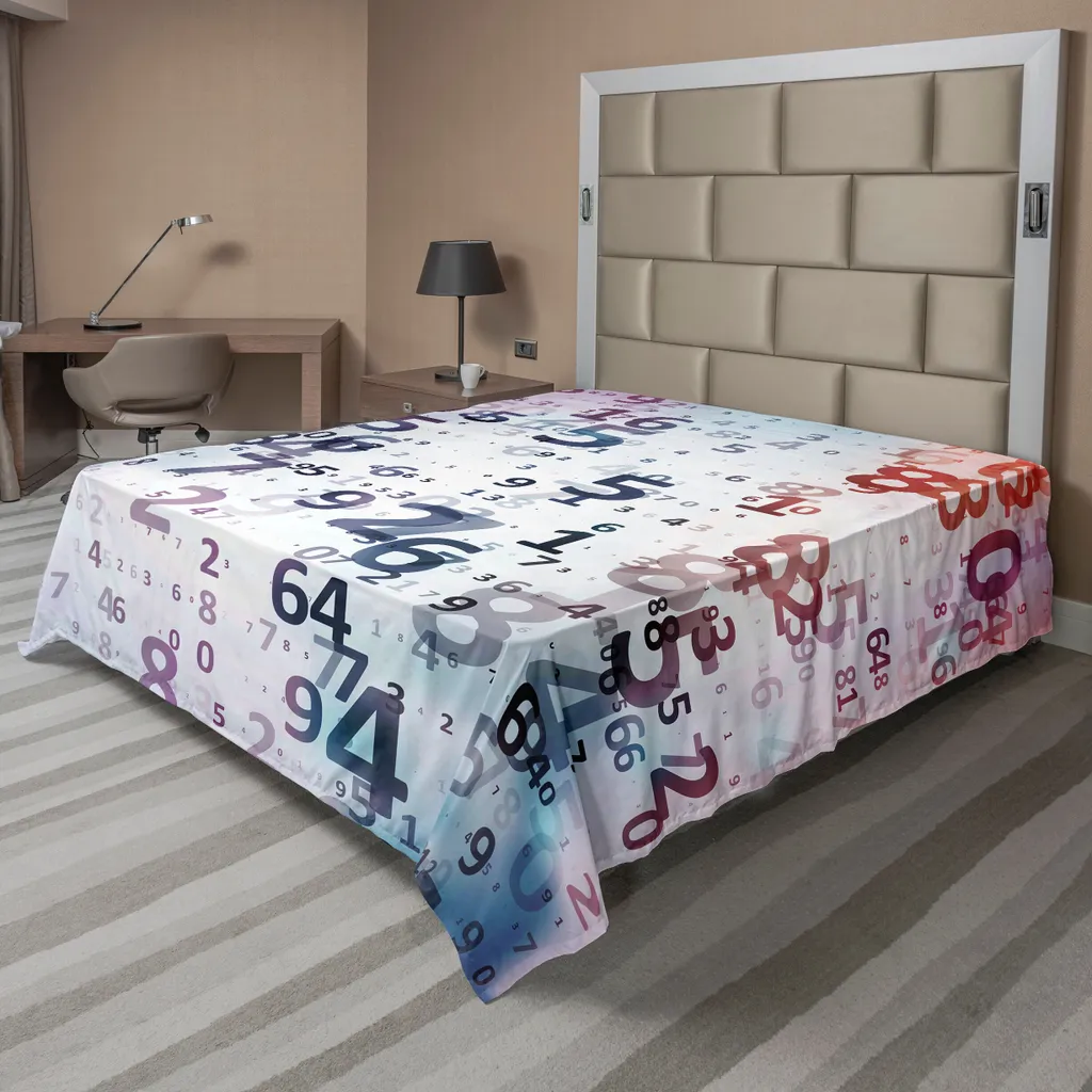 Drap de lit supérieur doux décoratif 275x260 cm style abstrait moderne