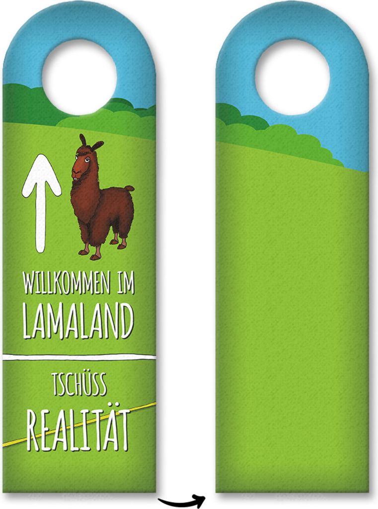 10x Willkommen im Lamaland Türhänger Türanhänger Türschild