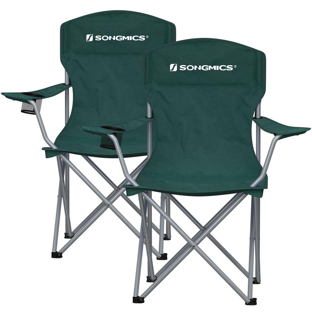 SONGMICS sada 2 kempingových židlí do 150 kg robustní rám Obrázek produktu 