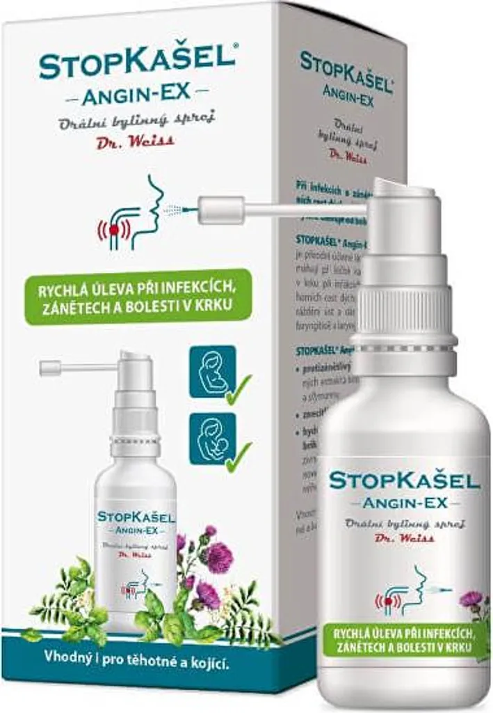 Dr. Weiss StopCough Angin-EX 30 ml : Spray Apaisant Plantes Naturelles