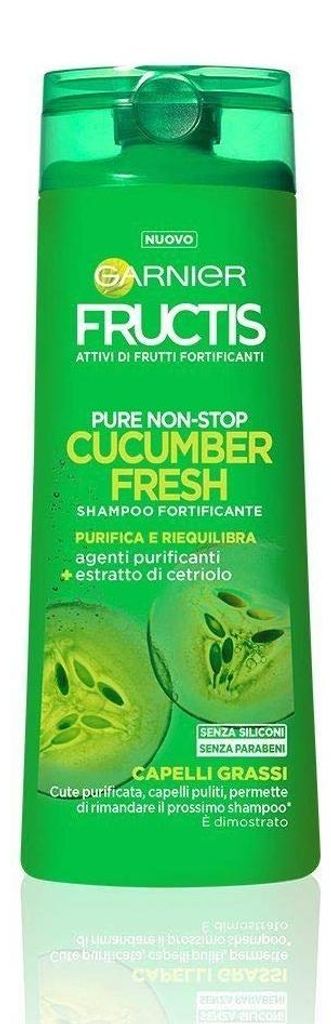 Garnier Fructis Stärkendes Shampoo für fettiges Haar, reinigt und glättet das Haar, 250 ml