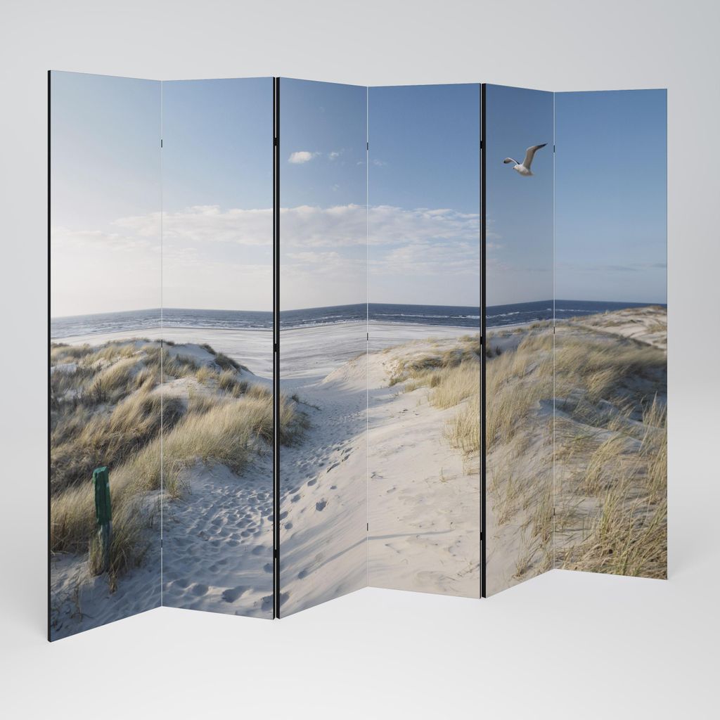 SpaceRebels Paravent Raumteiler - 6-teilig Raumtrenner, Druck 1-Seite - Raumtrenner - Trennwand Wohnung - Room Divider - Spanische Wand Deko Modern...
