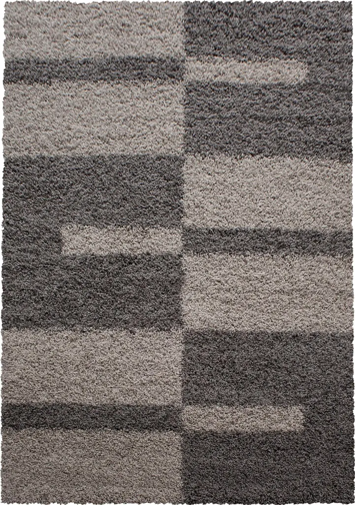 Tapis de Couloir Shaggy 80x150 cm Taupe Beige Doux pour Maison Moderne