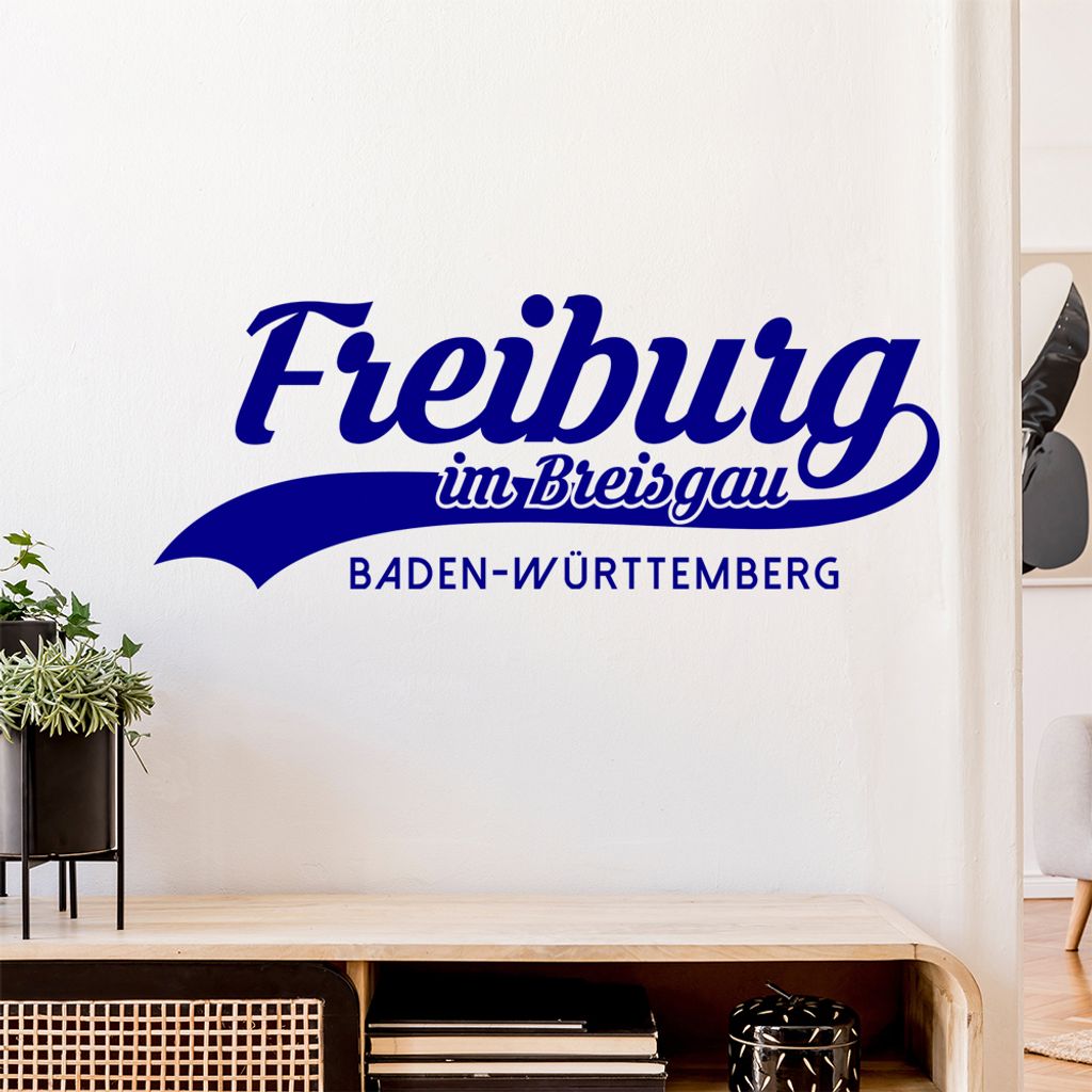 Freiburg Baden-Württemberg Wandtattoo Wandaufkleber Wall Sticker - Dekoration, Küche, Wohnzimmer, Schlafzimmer, Badezimmer
