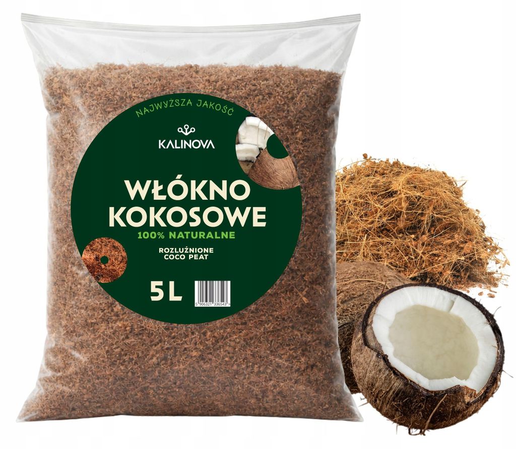 Fibre de coco 5 l - Haute qualité - Riche en éléments Image du produit 