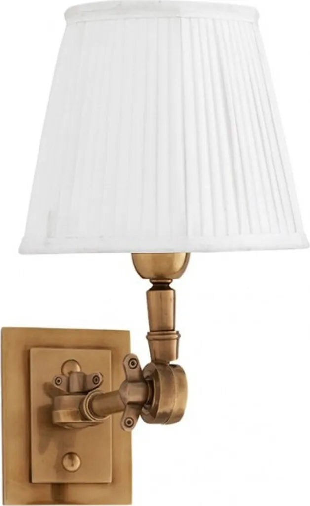 Applique Antique en Laiton et Blanc Luxe Casa Padrino Finition Main