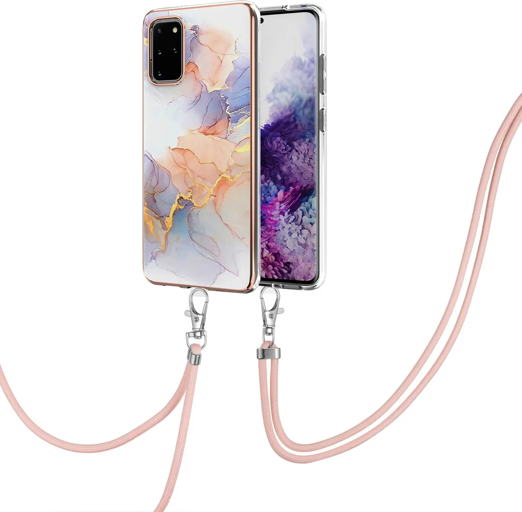 Cover S20 Plus con Laccetto Grigio - Accessorio Smartphone Fashion - 1