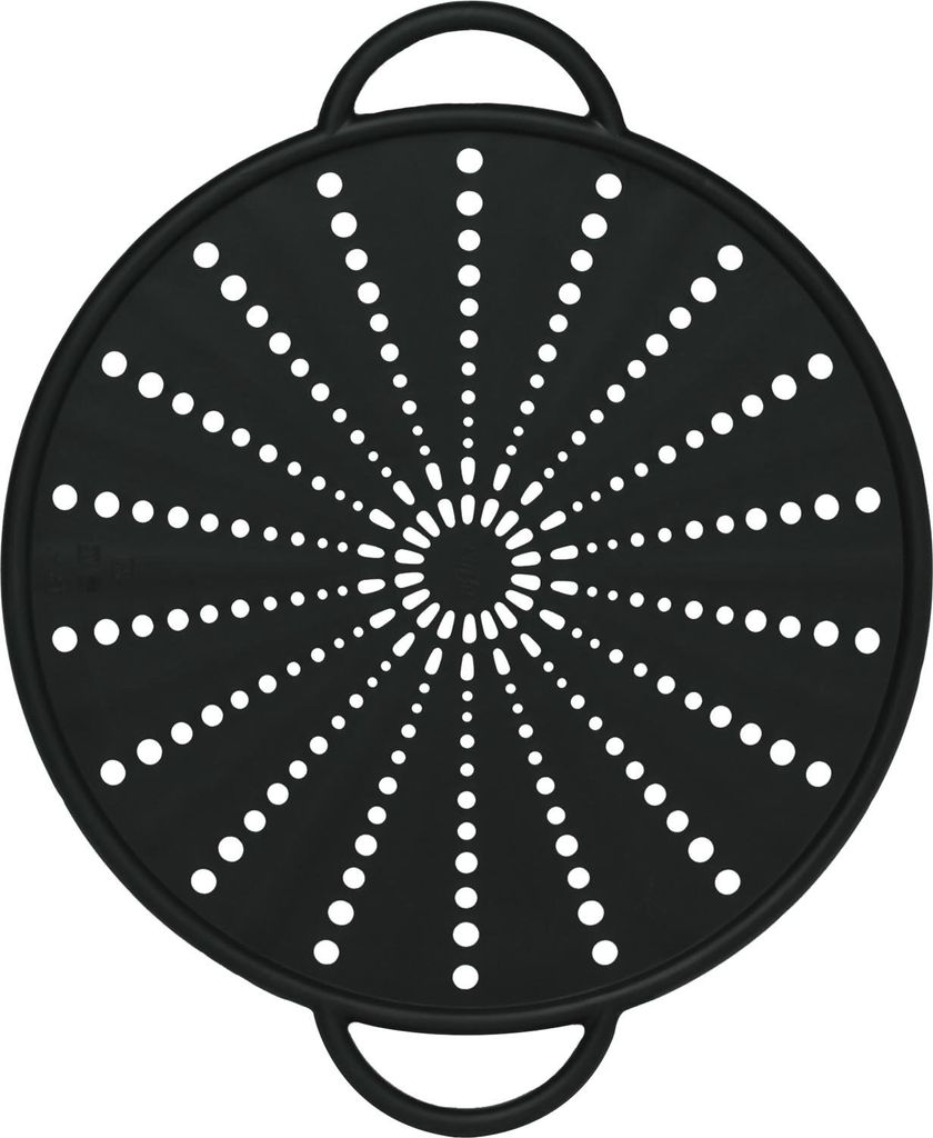 Emsa Anti-Spritz-Deckel 26 cm Silikon Anthrazit Produktbild 