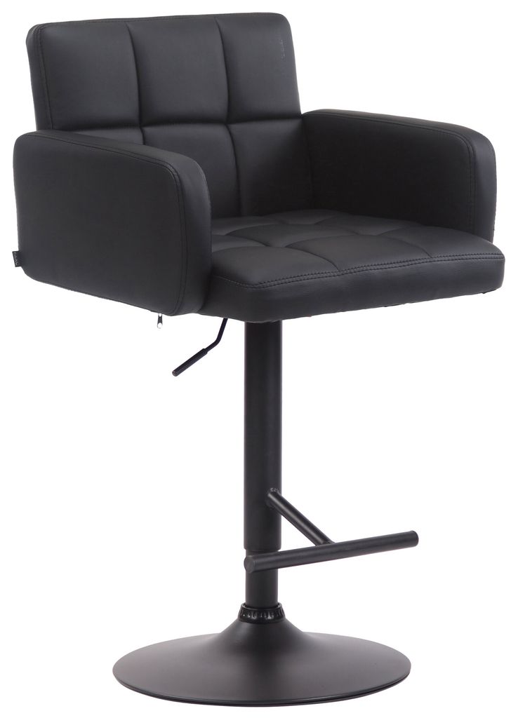 CLP Barhocker Los Angeles höhenverstellbar und drehbar schwarz Gestell Farbe schwarz