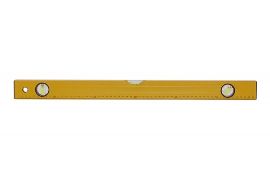 Maurerwasserwaage 3 Libellen, 60cm, GELB / Verpackung 1 Produktbild 