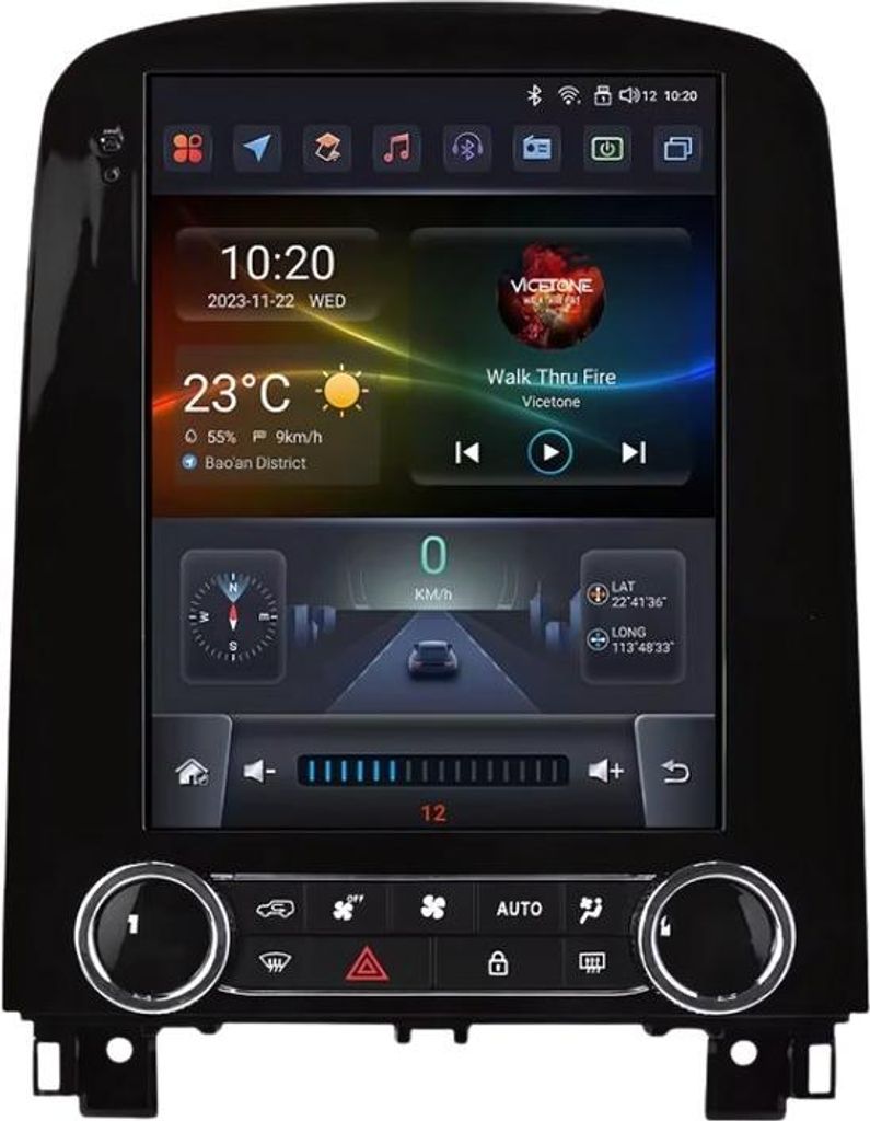 Autoradio mit Bluetooth und CarPlay für Renault Scenic (2013–2024) – Kompatibel mit Apple und Android – Stereo – Navigation – S-Serie ...
