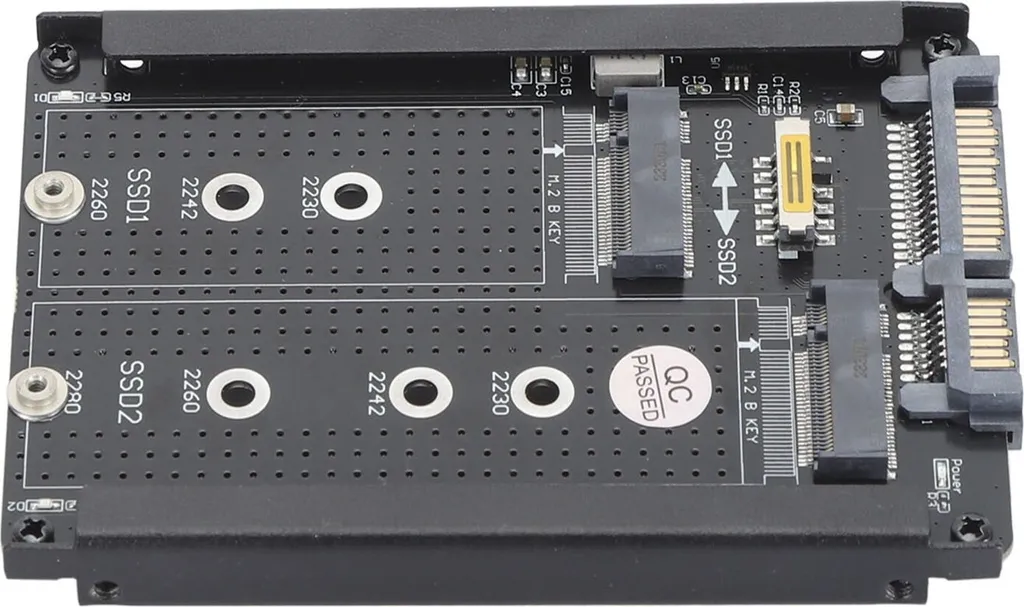 Convertitore SSD M.2 a SATA 2.5" | Adattatore Dual Port NGFF 6Gbps