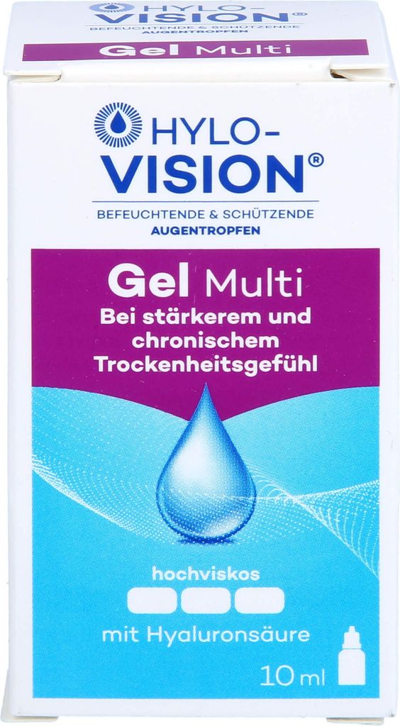 HYLO-VISION Gel Multi očné kvapky, 10 ml roztok Obrázok produktu 