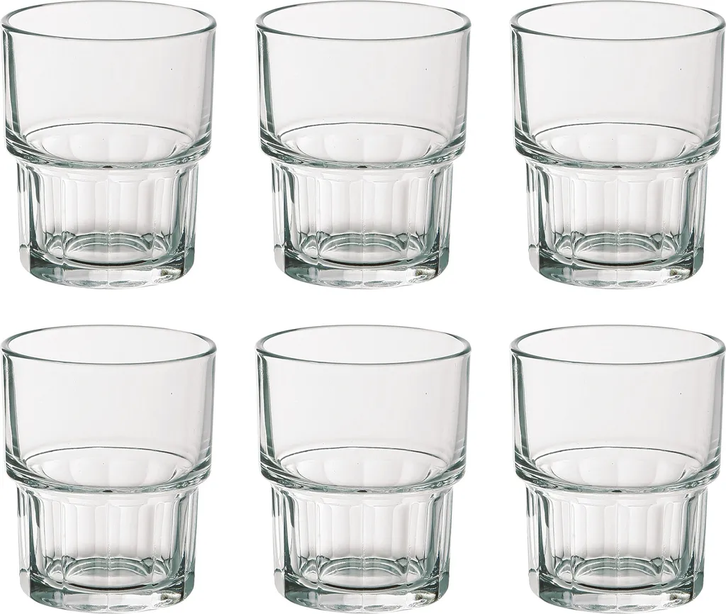 Gobelets en verre trempé incassables pour cantine et enfants - 160 ml