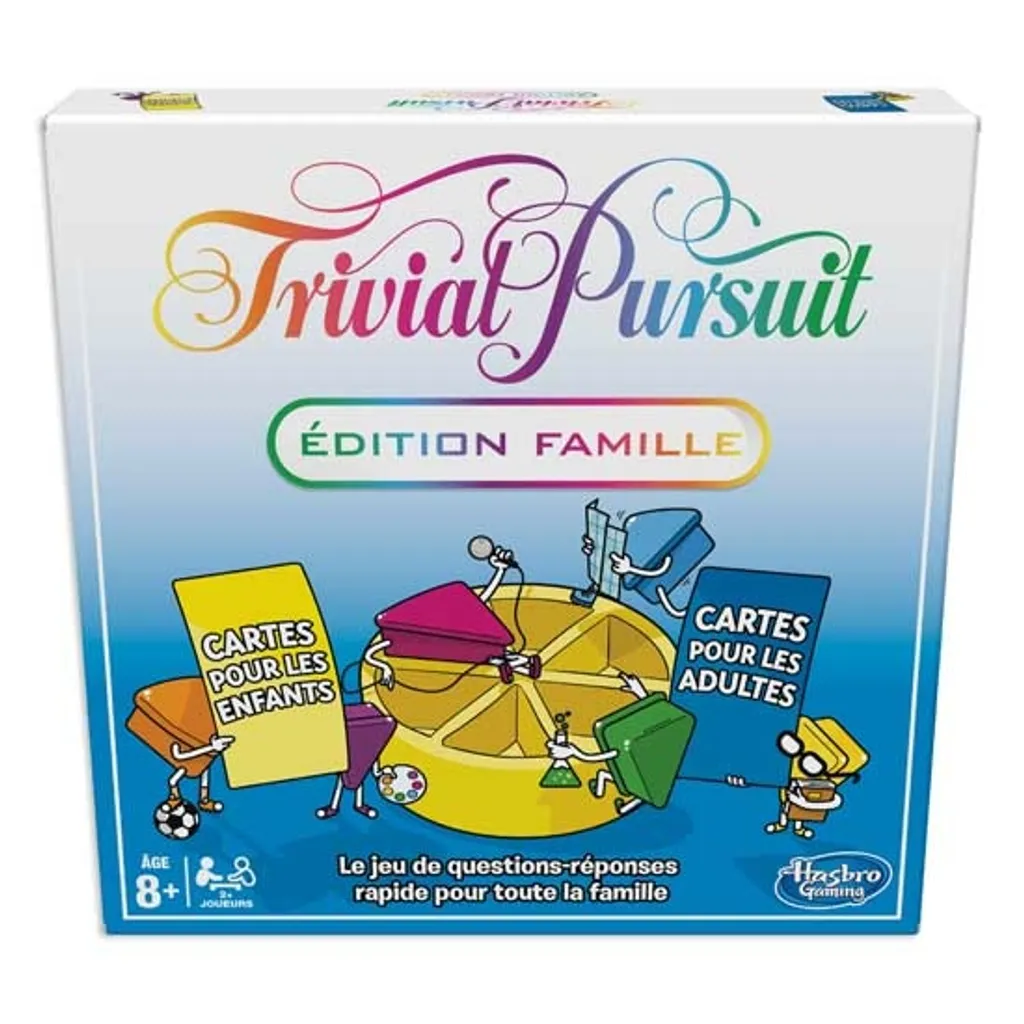 Trivial Pursuit Édition Famille NL Hasbro avec 2400 Questions Variées