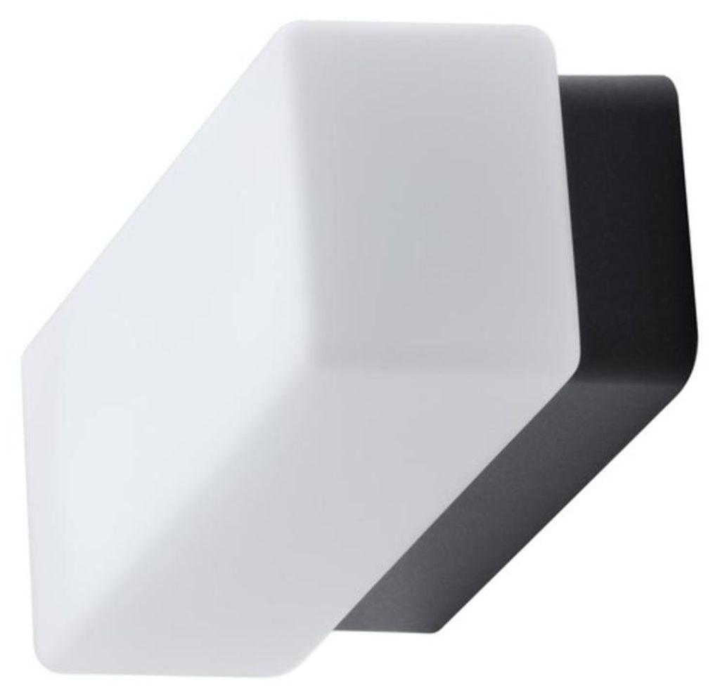 OSMONT FLO67275 FLORA 1 Decken-/Wandleuchte aus Glas, schwarz/weiß, IP43, 3000 K, 8 W LED