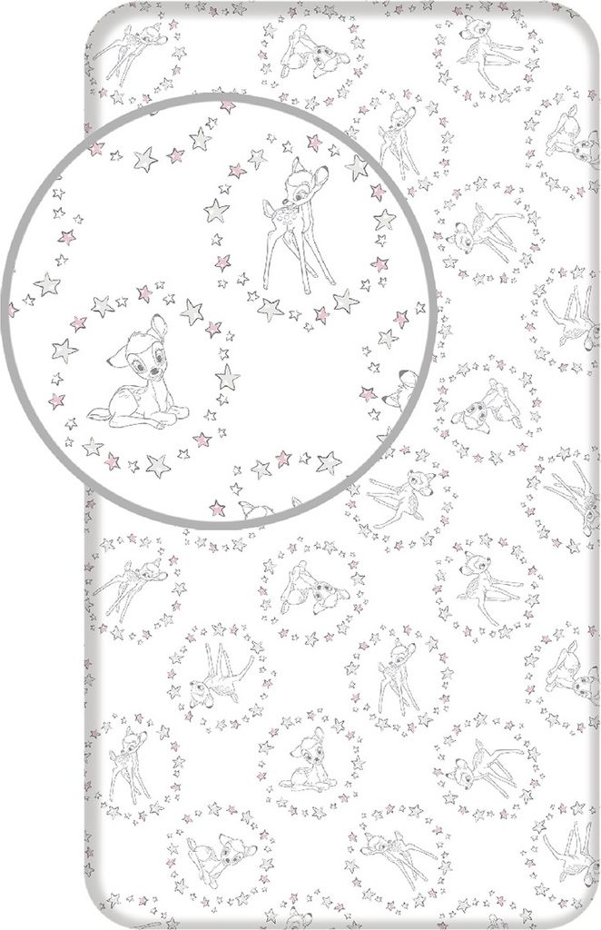 Disney bambi Spannbettuch stars - Einzel - 90 x 200 cm - Baumwolle
