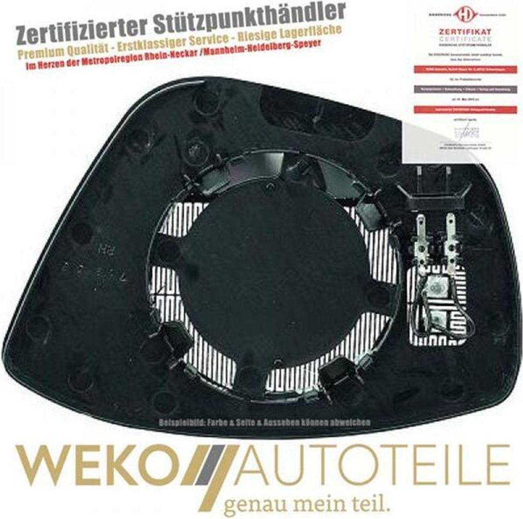 Spiegelglas Außenspiegel links DIEDERICHS 4227227 für CITROËN OPEL PEUGEOT