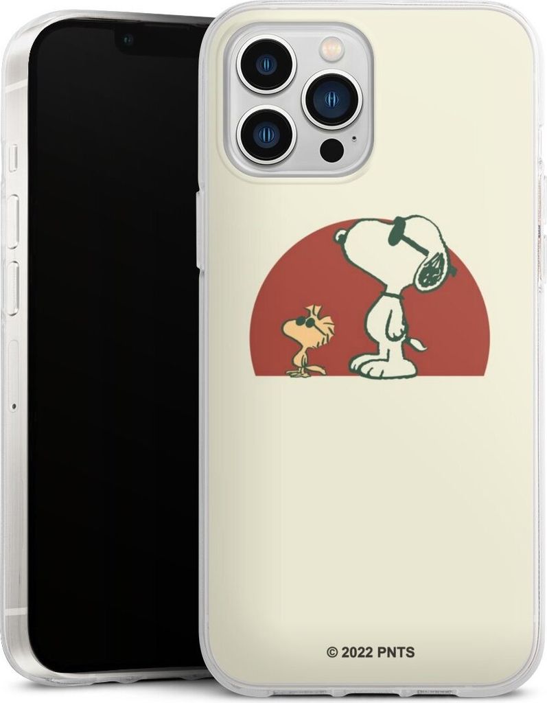 DeinDesign Handyhülle für Apple iPhone 13 Pro Max Silikon Hülle Case Smartphone Schutzhülle Offizielles Lizenzprodukt Snoopy Kindheit