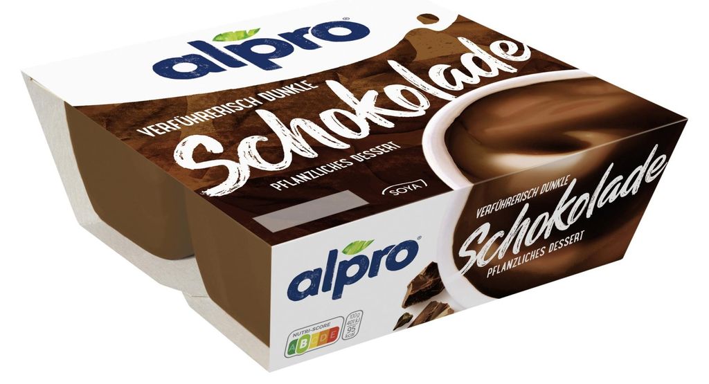 Alpro Soya-Dessert dunkle Schokolade 4x125g Produktbild 